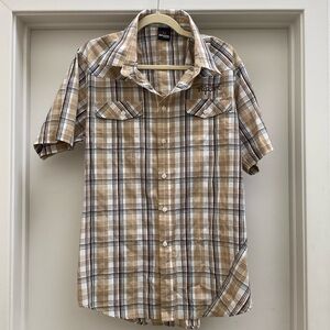 Rip Curl Button Down Short Sleeve Shirt XL
